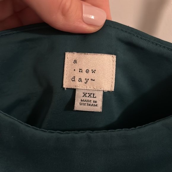 A New Day Green Slip Dress XXL - Picture 2 of 5